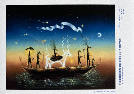 Postal “Procesion de Reyes y Dioses”