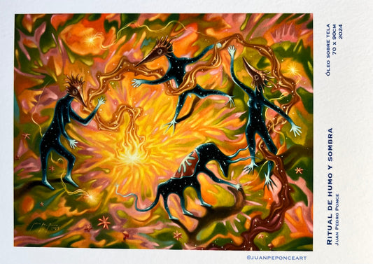 Postal “Ritual de humo y Sombras”